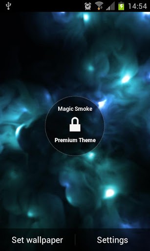 Magia del humo 3D - descargar los fondos de pantalla animados gratis para el teléfono Android 2.2.