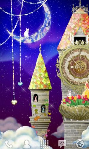 Torre de reloj mágica - descargar los fondos de pantalla animados Fantasía gratis para el teléfono Android.