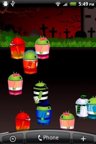 Ciudad de mini androides - descargar los fondos de pantalla animados gratis para el teléfono Android 4.2.1.