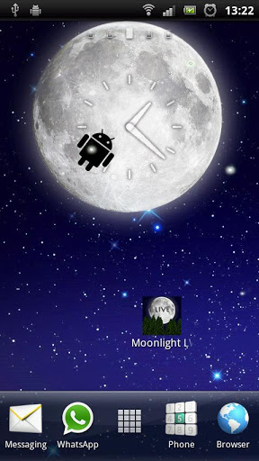 Luz de la luna - descargar los fondos de pantalla animados Tiempo gratis para el teléfono Android.