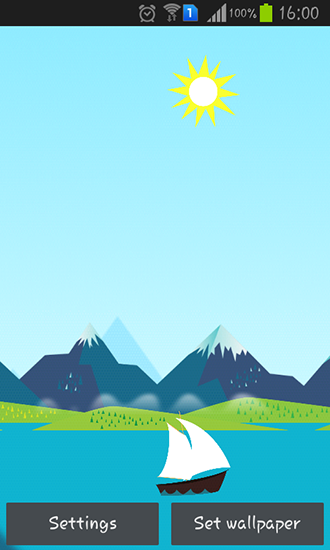 Ahora las montañas - descargar los fondos de pantalla animados Vector gratis para el teléfono Android.