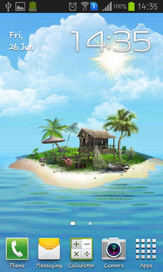 Isla misteriosa - descargar los fondos de pantalla animados gratis para el teléfono Android 4.3.