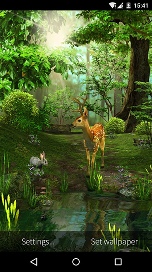 Naturaleza 3D - descargar los fondos de pantalla animados gratis para el teléfono Android 4.4.2.