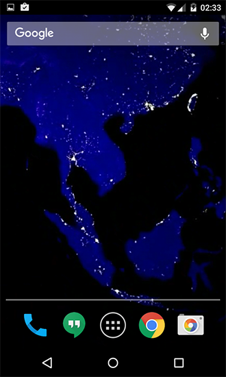 Planeta en la noche  - descargar los fondos de pantalla animados Espacio gratis para el teléfono Android.