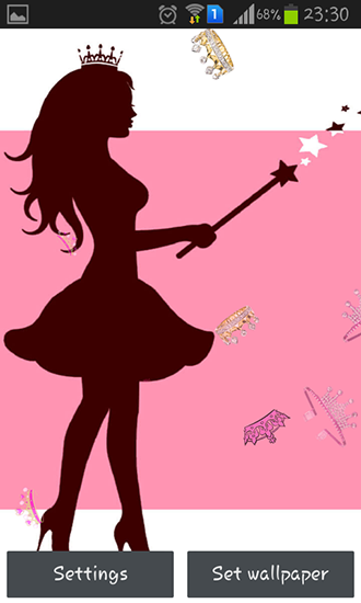 Princesa  - descargar los fondos de pantalla animados Chicas gratis para el teléfono Android.