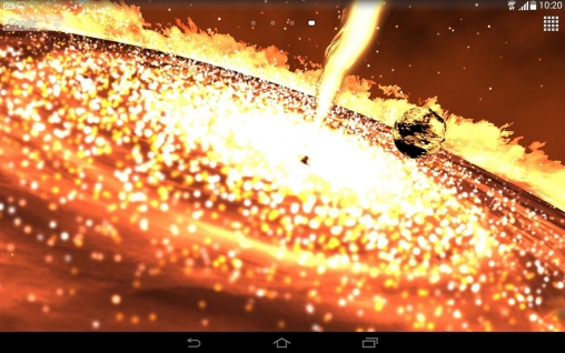 Quasar 3D - descargar los fondos de pantalla animados gratis para el teléfono Android 4.1.2.