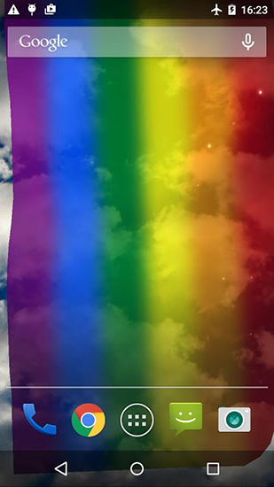 Bandera del arco iris - descargar los fondos de pantalla animados gratis para el teléfono Android 4.0.3.