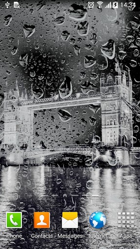 Londres lluvioso - descargar los fondos de pantalla animados Arquitectura gratis para el teléfono Android.