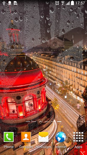 París lluvioso - descargar los fondos de pantalla animados gratis para el teléfono Android 4.1.2.