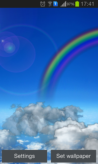 Nubes flotantes  - descargar los fondos de pantalla animados gratis para el teléfono Android 4.4.4.