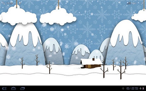 Samsung: Paralaje de invierno  - descargar los fondos de pantalla animados Vacaciones gratis para el teléfono Android.