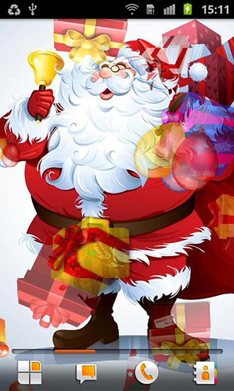 Santa Claus - descargar los fondos de pantalla animados gratis para el teléfono Android 4.4.4.