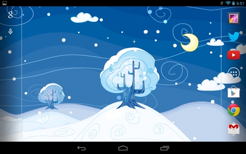 Noche siberiana - descargar los fondos de pantalla animados gratis para el teléfono Android 5.0.1.