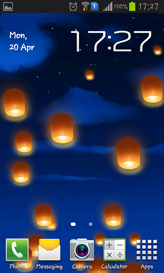Linternas del cielo - descargar los fondos de pantalla animados gratis para el teléfono Android 6.0.