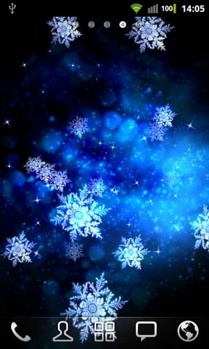 Estrellas de nieve - descargar los fondos de pantalla animados gratis para el teléfono Android 6.0.