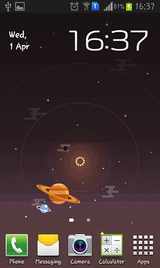 Estrella y universo - descargar los fondos de pantalla animados Espacio gratis para el teléfono Android.