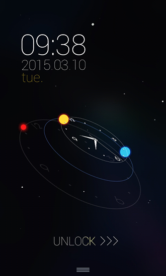 Órbita de estrellas - descargar los fondos de pantalla animados gratis para el teléfono Android 4.0.1.