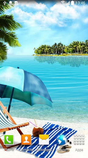 Descargar los fondos de pantalla animados Playa de verano para teléfonos y tabletas Android gratis.