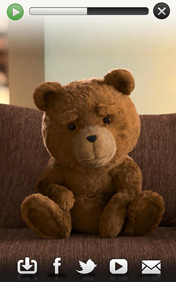 Ted hablador - descargar los fondos de pantalla animados Animales gratis para el teléfono Android.