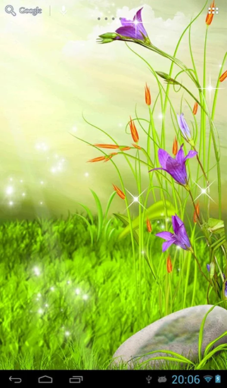 Flores brillantes  - descargar los fondos de pantalla animados Flores gratis para el teléfono Android.