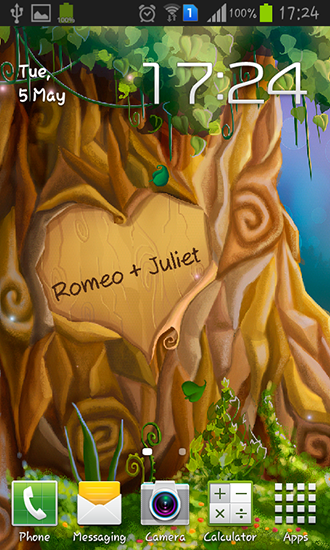 Árbol del amor - descargar los fondos de pantalla animados Plantas gratis para el teléfono Android.