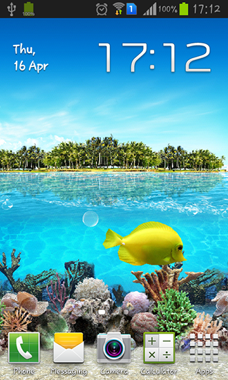 Océano tropical - descargar los fondos de pantalla animados gratis para el teléfono Android 4.1.