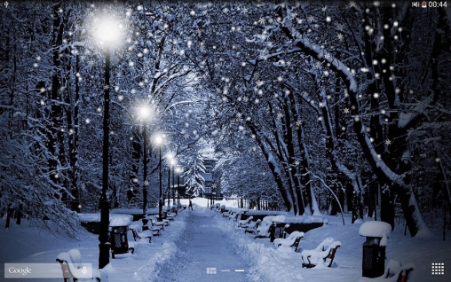 Descargar los fondos de pantalla animados Nieve del invierno para teléfonos y tabletas Android gratis.