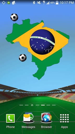 Brasil: Copa mundial - descargar los fondos de pantalla animados gratis para el teléfono Android 2.3.