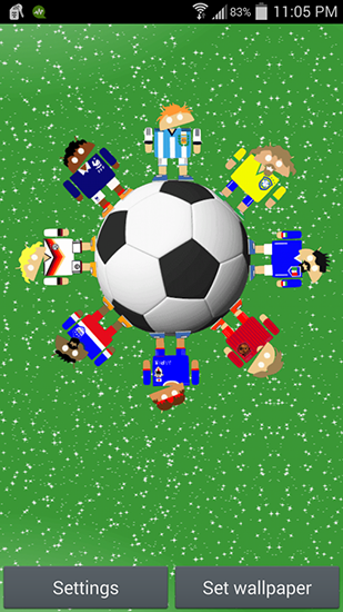Robots mundiales de fútbol - descargar los fondos de pantalla animados Vector gratis para el teléfono Android.