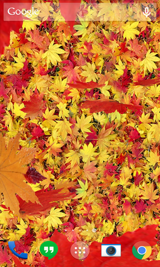 La captura de pantalla Hoja de otoño  para celular y tableta.