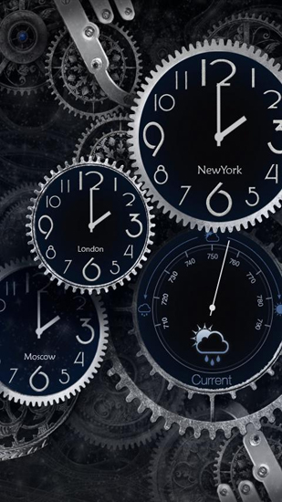 La captura de pantalla Relojes negros  para celular y tableta.