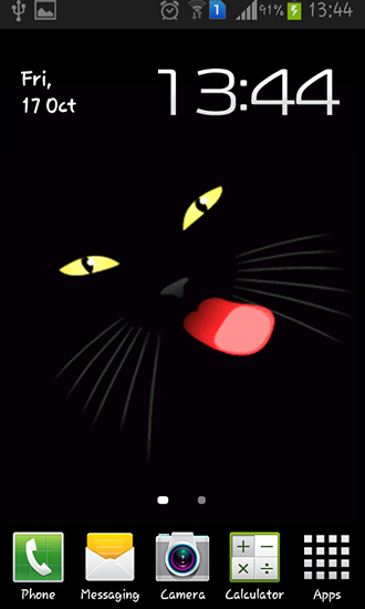 Descargar  Gato negro - los fondos gratis de pantalla para Android en el escritorio. 