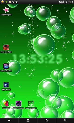 La captura de pantalla Burbujas y relojes   para celular y tableta.