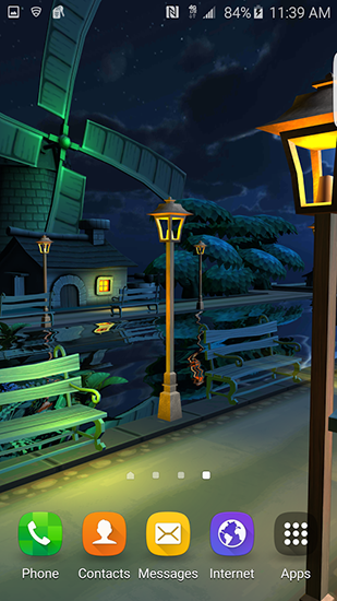 Descargar  Ciudad nocturna de dibujos animados 3D - los fondos gratis de pantalla para Android en el escritorio. 