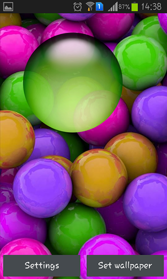 Descargar  Bolas multicolores  - los fondos gratis de pantalla para Android en el escritorio. 