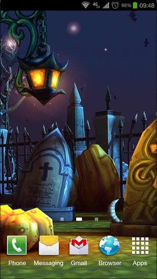 La captura de pantalla Cementerio de Halloween   para celular y tableta.