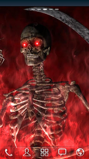 Descargar  Esqueleto del fuego infernal - los fondos gratis de pantalla para Android en el escritorio. 