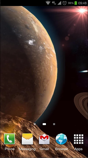 Descargar  En la órbita del planeta 3D - los fondos gratis de pantalla para Android en el escritorio. 