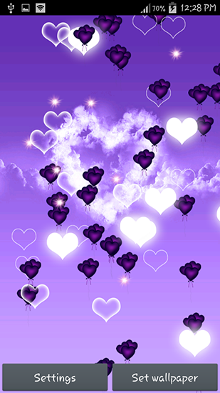 Descargar  Corazón purpuro  - los fondos gratis de pantalla para Android en el escritorio. 