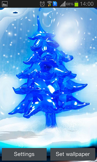 Descargar  Árbol de Navidad nevado   - los fondos gratis de pantalla para Android en el escritorio. 