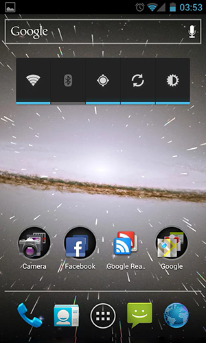 La captura de pantalla Lluvia de estrellas 2 3D  para celular y tableta.