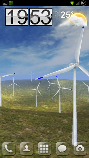 Descargar  Turbinas de viento 3D - los fondos gratis de pantalla para Android en el escritorio. 