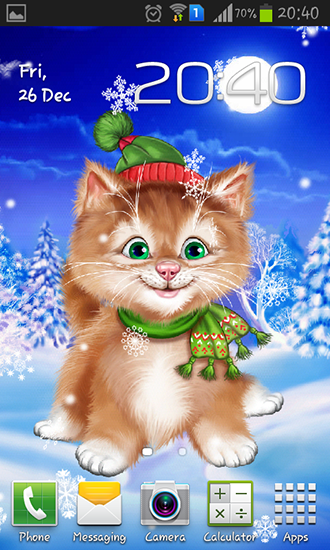 Descargar  Gato de invierno - los fondos gratis de pantalla para Android en el escritorio. 