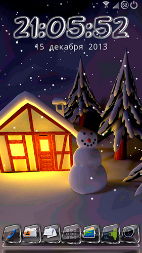 Descargar  Nieve de invierno 3D - los fondos gratis de pantalla para Android en el escritorio. 