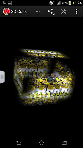La captura de pantalla Selección de fútbol de Colombia 3D para celular y tableta.