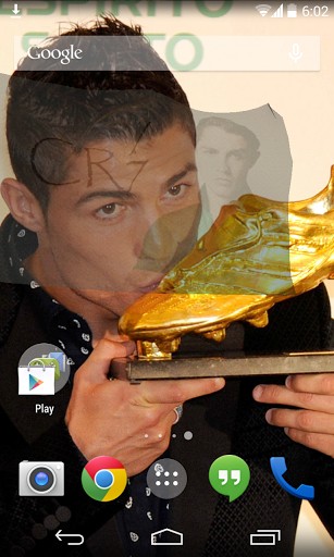 La captura de pantalla 3D Cristiano Ronaldo para celular y tableta.