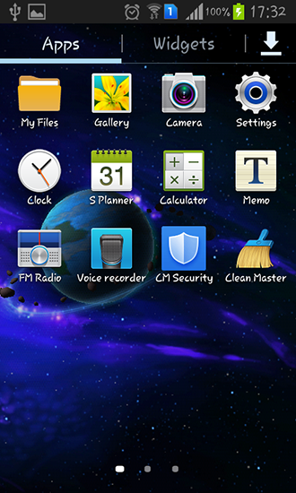 La captura de pantalla Andrómeda para celular y tableta.