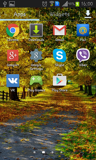 La captura de pantalla Otoño  para celular y tableta.