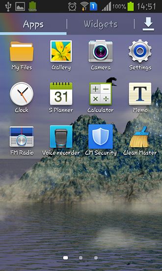 La captura de pantalla Montañas hermosas para celular y tableta.