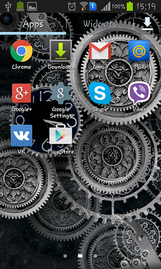 La captura de pantalla Relojes negros para celular y tableta.